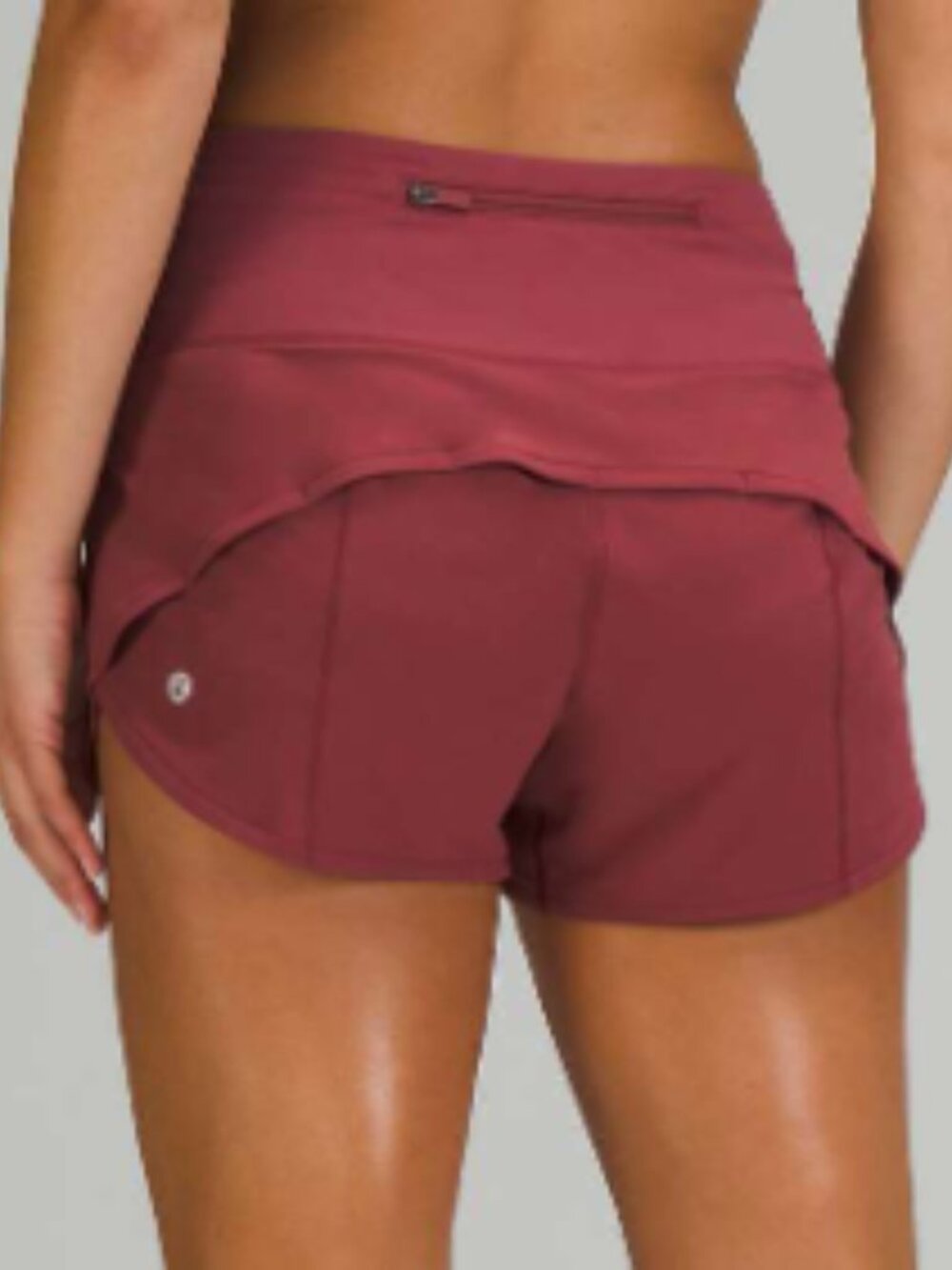 Lululemon Speed Up Shorts Size 6, High Rise, 2.5" inseam, Merlot colour